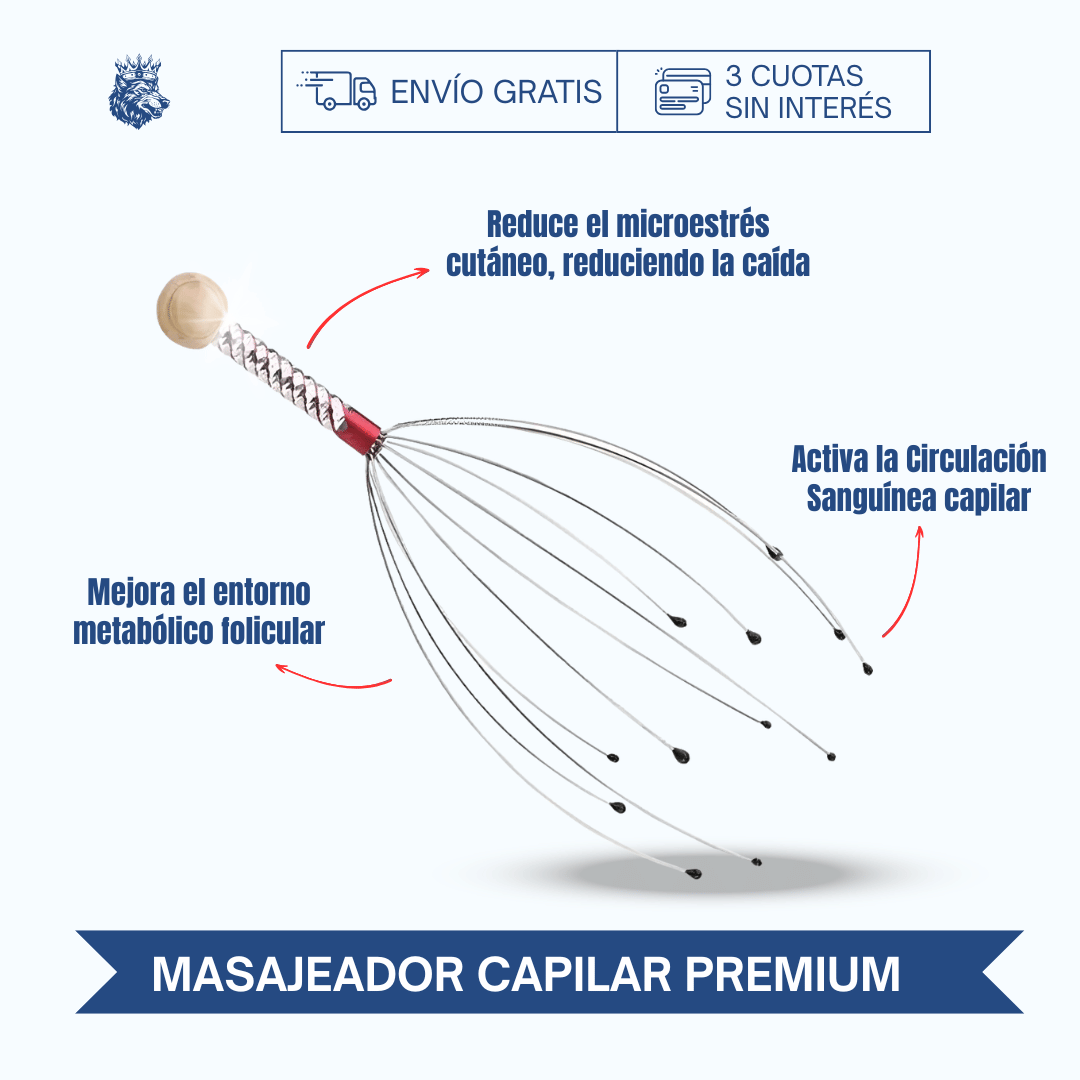 MASAJEADOR PREMIUM (Antiestrés - Anticaída)