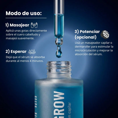 Tratamiento Capilar para Reactivar Folículos Dormidos - Alfagrow® (BK$25)